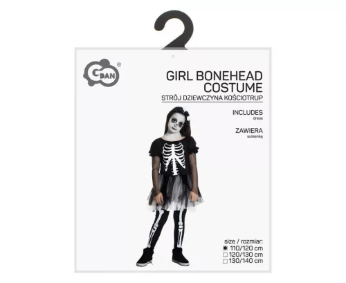 Csontváz Girl jelmez 130/140 cm