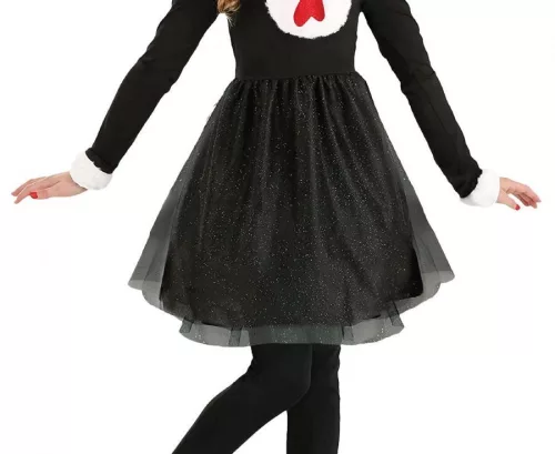 Cica lány Black jelmez 130/140 cm