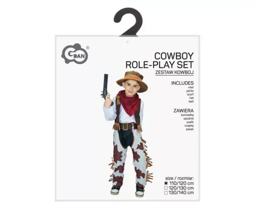 Cowboy Brown jelmez 110/120 cm