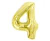 Arany 4-es Light Gold szám fólia lufi 85 cm