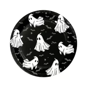 Halloween Ghost papírtányér 6 db-os 18 cm
