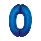 Kék 0-ás B&C Blue szám fólia lufi 92 cm
