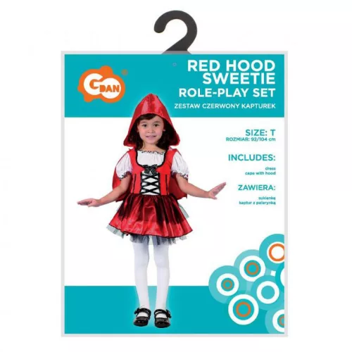Piroska Red Hood Sweetie jelmez 92/104 cm