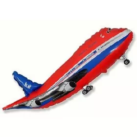 Repülőgép Red fólia lufi 45 cm (WP)