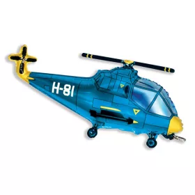 Helikopter Blue fólia lufi 45 cm (WP)