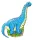 Dinoszaurusz Blue fólia lufi 36 cm (WP)