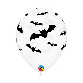   Halloween Denevér Bat léggömb, lufi 6 db-os 11 inch (28 cm)