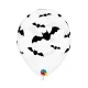 Halloween Denevér Bat léggömb, lufi 6 db-os 11 inch (28 cm)