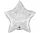 Karácsony Silver Star fólia lufi 51 cm