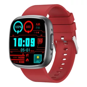   Activa Aura női okosóra, piros, bluetooth EKG és vércukormérő