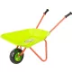 Gyerek talicska, Strend Pro Garden, zöld, 7 l, 76 x 38 x 43 cm, gumírozott műanyag kerék, acél szerkezet, műanyag puttony, 10 kg teherbírás, PVC markolat