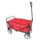 Strandkocsi, Strend Pro Garden, Taliga Praktik, 9,45 kg, piros raktér, fekete acélváz, összecsukható, vízlepergető PVC szövet, PVC kerekek