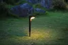 Napelemes kerti lámpa, Strend Pro Garden, fekete, 10,2 x 13 x 52,5 cm, 1 LED, mozgásérzékelővel, 3 m érzékelési távolság, melegfehér fényű, akkumulátoros
