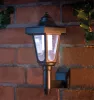Napelemes fali lámpa, Strend Pro Garden Solar Adria, fekete, 16,5 x 16,5 x 30 cm, 1 LED, akkumulátoros, automatikus kapcsolás