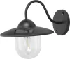 Napelemes fali lámpa, Strend Pro Garden, fekete, 23,5 × 18 × 20 cm, 1 LED, kültéri, műanyag, akkumulátoros, automatikus kapcsolás