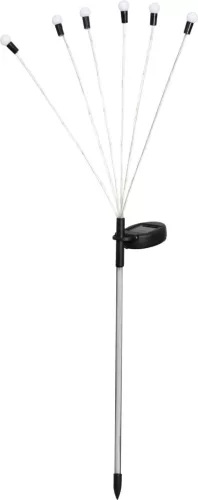 Napelemes kerti lámpa, Strend Pro Garden Floro, ezüst, 66 cm, 42 LED, kültéri, automatikus kapcsolás, energiatakarékos