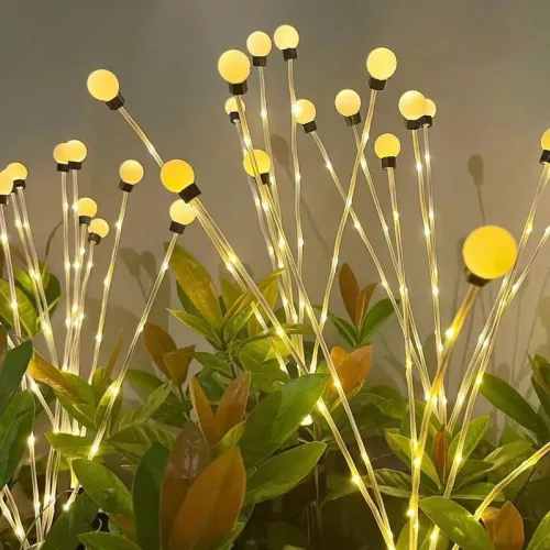 Napelemes kerti lámpa, Strend Pro Garden Floro, ezüst, 66 cm, 42 LED, kültéri, automatikus kapcsolás, energiatakarékos