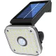 Napelemes fali lámpa, Strend Pro Garden, fekete, 15 × 10 × 10 cm, 48 LED, 300 lm, mozgásérzékelős, hidegfehér fény, műanyag