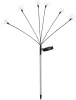 Napelemes kerti lámpa, Strend Pro Garden Lara, szürke, 72 cm, 60 LED, kültéri, vízálló, akkumulátoros, melegfehér fény, földbe szúrható
