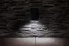 Napelemes kerti lámpa, Strend Pro Garden, fekete, 16 × 10 × 27 cm, 18 LED, vízálló, melegfehér és hidegfehér fehér fény, állítható fénymódok, földbe szúrható