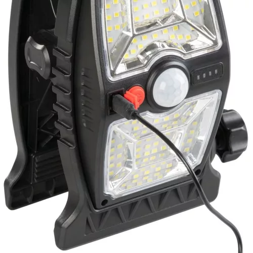 Szolár kerti lámpa, Strend Pro, 92 db LED, 1200 mAh akkumulátor, USB-C kimenet, napelemes töltés, akkumulátoros
