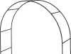 Kerti lugas, Strend Pro Garden GreenGarden ARCH14, sötétzöld, 240 x 37 x 140 cm, dekoratív, kúszónövényekhez