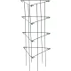 Növénytámasz, Strend Pro Garden, sötétzöld, 26 x 61 cm, rácsos, porszórt acél, virágokhoz és kúszónövényekhez, beltéri és kültéri használatra