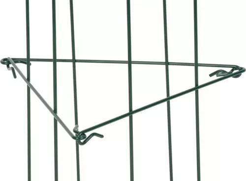 Növénytámasz, Strend Pro Garden, sötétzöld, 26 x 61 cm, rácsos, porszórt acél, virágokhoz és kúszónövényekhez, beltéri és kültéri használatra