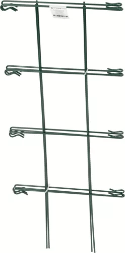 Növénytámasz, Strend Pro Garden, sötétzöld, 26 x 61 cm, rácsos, porszórt acél, virágokhoz és kúszónövényekhez, beltéri és kültéri használatra