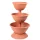 Műanyag háromszintes virágcserép, Strend Pro Garden Pyramid, terrakotta, átmérők: 40 cm / 47,5 cm /55 cm, magasság: 86 cm, kerek