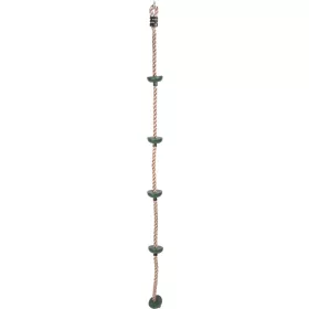   Mászókötél, ST Leisure Equipment LEQ LUIX, 2 m, 26 mm átmérő, műanyag, csomópontokkal, fém karikával, 70 kg teherbírás (TC802179)