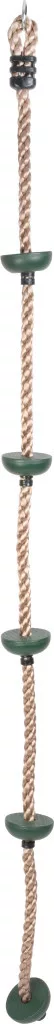Mászókötél, ST Leisure Equipment LEQ LUIX, 2 m, 26 mm átmérő, műanyag, csomópontokkal, fém karikával, 70 kg teherbírás (TC802179)