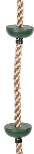 Mászókötél, ST Leisure Equipment LEQ LUIX, 2 m, 26 mm átmérő, műanyag, csomópontokkal, fém karikával, 70 kg teherbírás (TC802179)