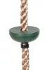 Mászókötél, ST Leisure Equipment LEQ LUIX, 2 m, 26 mm átmérő, műanyag, csomópontokkal, fém karikával, 70 kg teherbírás (TC802179)