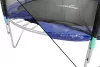 Kerti trambulin, Skipjump GS08, fekete/kék, átmérő: 244 cm, kerek, magasság: 51 cm, 180 cm külső védőháló, létra, acél váz, 3 dupla láb, 100 kg teherbírás, 42 db rugó, egyenes oszlopok