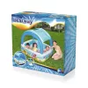 BESTWAY, 52192 medence, Coral reef, felfújható gyermekmedence tetővel, 1,47 x 1,47 x 1,22 m