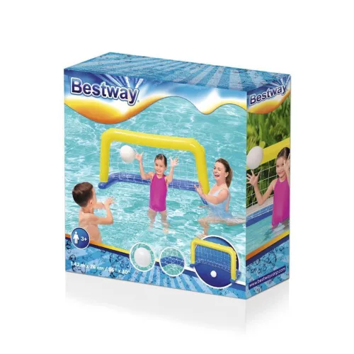 BESTWAY, 52123, felfújható gyermek vízilabda kapu labdával, 1,37 x 0,66 m
