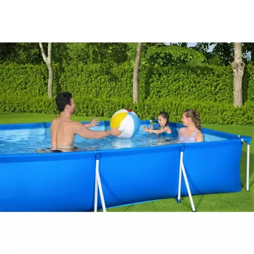 BESTWAY Steel Pro csővázas medence, 300 x 201 x 66 cm, tartozékok nélkül, DuraPlus oldalfalak (56404)
