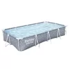 BESTWAY Steel Pro csővázas medence, 366 × 201 × 66 cm, tartozékok nélkül, téglalap alakú, leeresztőszeleppel (561FT)