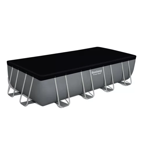 BESTWAY Power Steel csővázas medence szett, 549 × 274 × 122 cm, homokszűrős, létrával, takaróponyvával (56466)