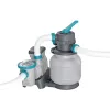 BESTWAY Power Steel csővázas medence szett, 549 × 274 × 122 cm, homokszűrős, létrával, takaróponyvával (56466)