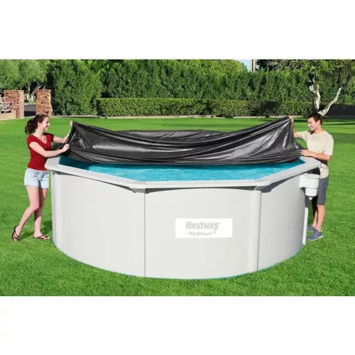 Medence védőtakaró, BESTWAY FlowClear, fekete, 3,96 mm (58292)