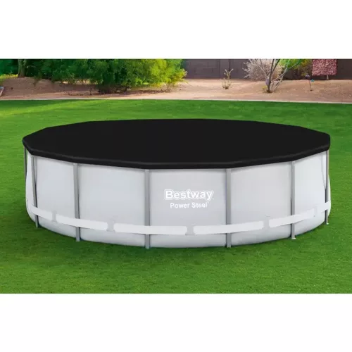 Medence védőtakaró, BESTWAY FlowClear, fekete, 3,96 mm (58292)