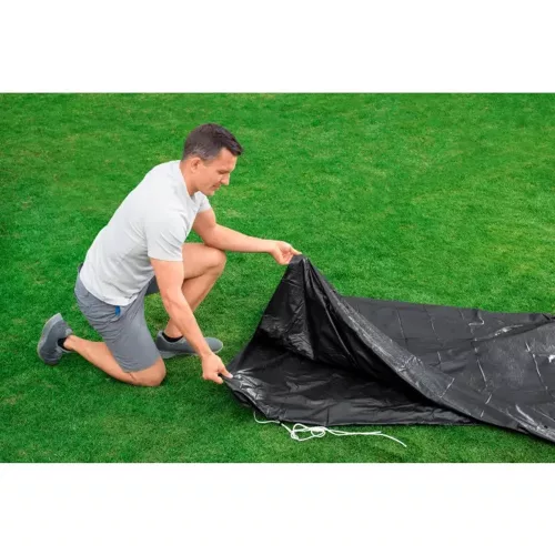 Medence védőtakaró, BESTWAY FlowClear, fekete, 3,96 mm (58292)