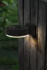 Napelemes fali lámpa, Strend Pro Garden, fekete, 2 db, 14 x 12 x 5,5 cm, SMD LED, melegfehér fény, akkumulátoros, műanyag