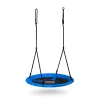 Fészekhinta, Neo-Sport Swingo, fekete/kék, átmérő: 115 cm, vízálló, állítható kötélmagasság: 137-179 cm, acél váz, párnázott, Oxford 600D poliészter, teherbírás: 150 kg, kerek