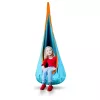 Gyerek függőfotel, Neo-Sport Kokon, türkiz, átmérő: 55 cm, magasság: 140 cm, akasztóval, párnával, mosható, teherbírás: 80 kg