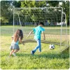 Futballkapu, Neo-Sport NS-457, 215 x 153 x 76 cm, fehér keret, fehér PE háló, fém váz, időjárásálló, 4 db rögzítő, könnyű kivitel, szerszám nélkül összeszerelhető