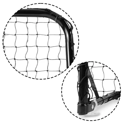 Futballkapu szett, Neo-Sport NS-461, 60 x 45 x 25 cm, 2 db, beltéri-kültéri, hordozható, PE háló, labdával és pumpával