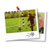 Futballkapu, Neo-Sport NS-464, 180 x 120 x 60 cm, fekete-fehér, fehér PE háló, fém váz, időjárásálló, keretvédő fedéllel, szerszám nélkül összeszerelhető